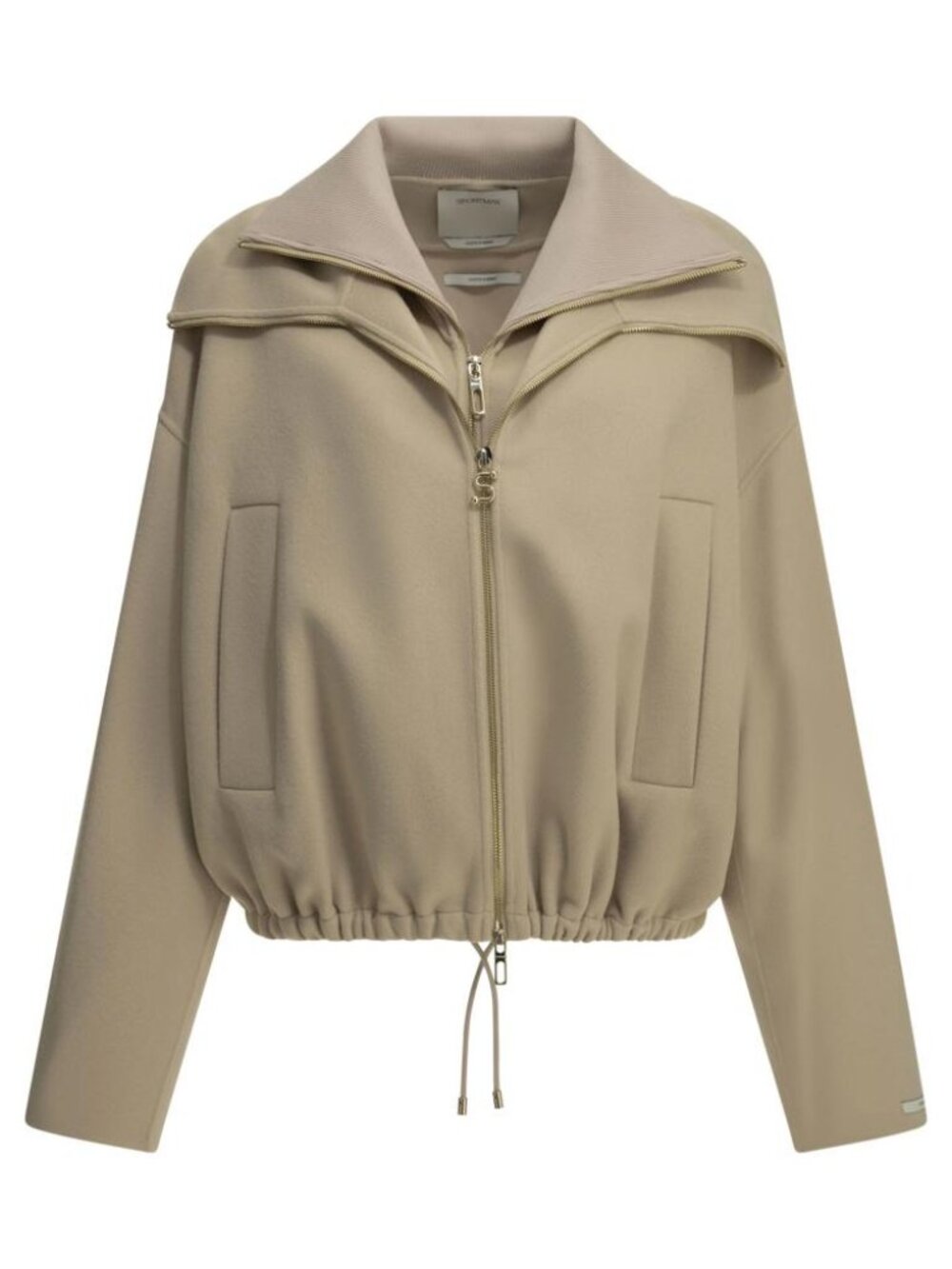 Max Mara Sportmax Virgin Wool Bomber Jacket Tag Size 42 Women